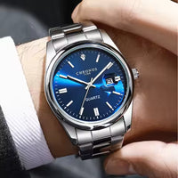 CHRONOS Marque de haut niveau Montre de Luxe Homme Montre-Bracelet Étanche, Lumineuse Montres Rendez-Homme En Acier inoxydable Quartz, Montre-montre Homme